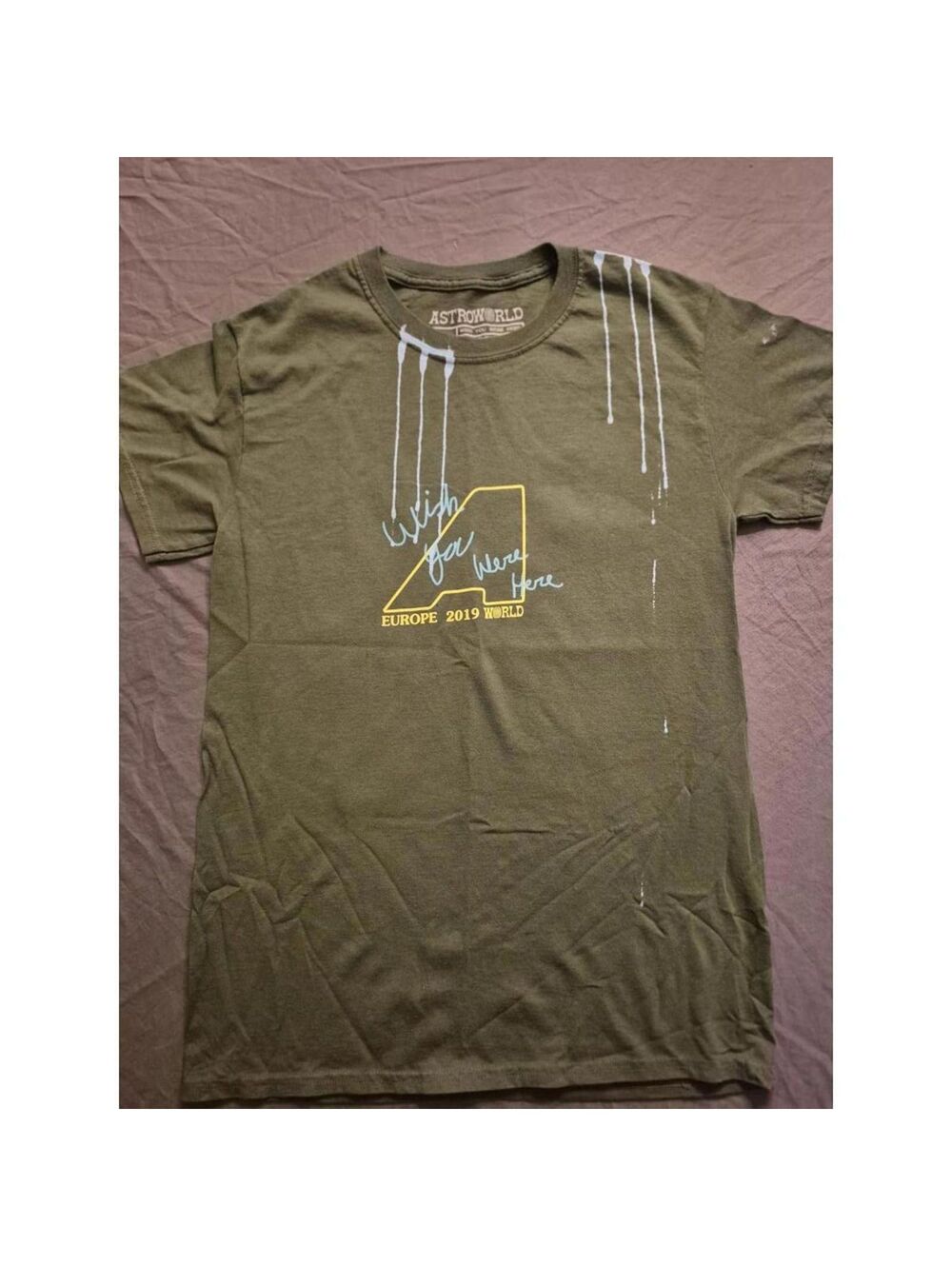 Travis Scott AstroWorld "Wish You Were Here" Tee Size Small
